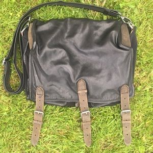 Leather computer bag
